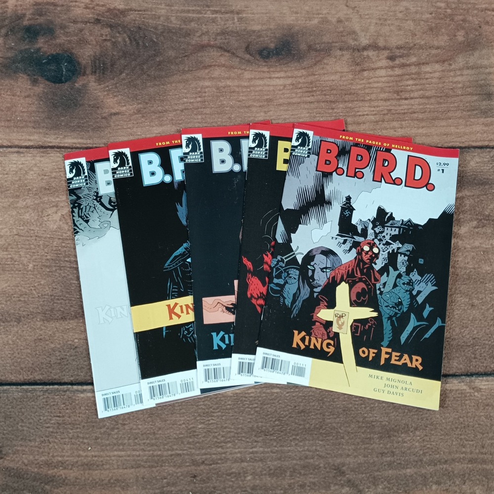 BPRD King of Fear Comic Book Set Issues 1-5‎ Dark Horse Comics Mignola
